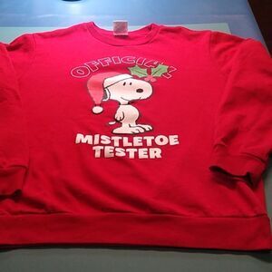 Peanuts Official Mistletoe Tester Ugly Christmas Sweater/Sweatshirt Cottagecore
